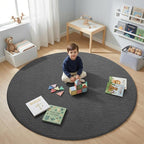 Sour Lemon 4ft Round Rugs for Bedroom, Circle Area Rugs for Living Room - Image 5