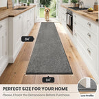 PURRUGS Dirt Trapping Door Mat 24" x 84", Non-Slip Machine Washable Entryway Rug - Image 8