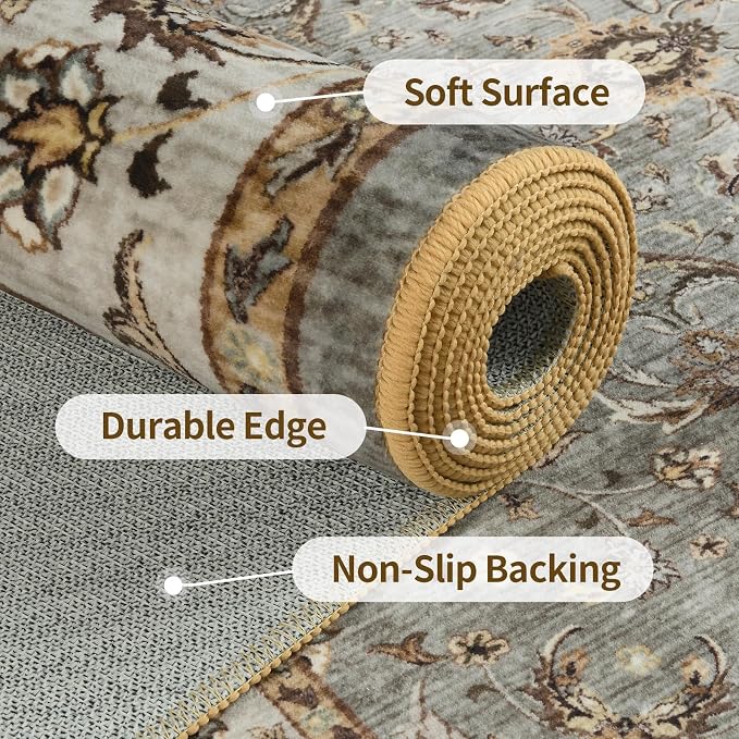 5x7 Ft Machine Washable Area Rugs - Image 6