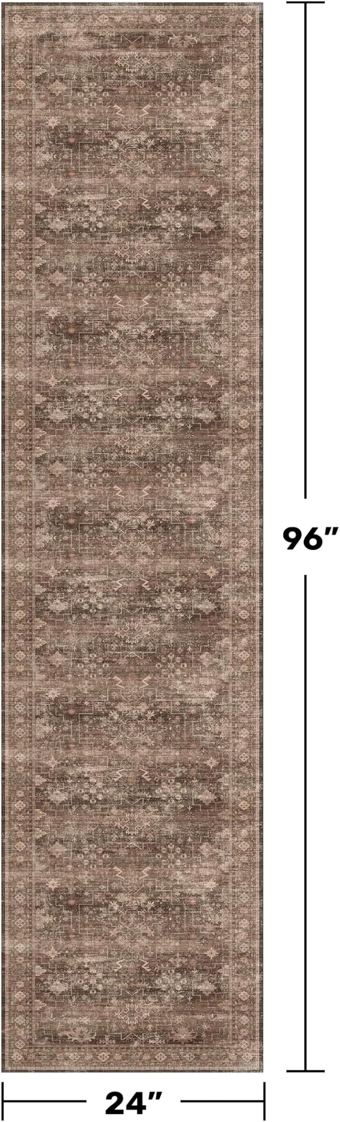 Boho Washable 2x8 Long Rugs for Hallway, Non Skid Front Door Runner Indoor - Image 2