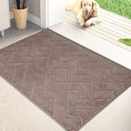 PURRUGS Dirt Trapping Door Mat 20" x 31.5", Non-Slip Machine Washable Entry Rug by PURRUGS