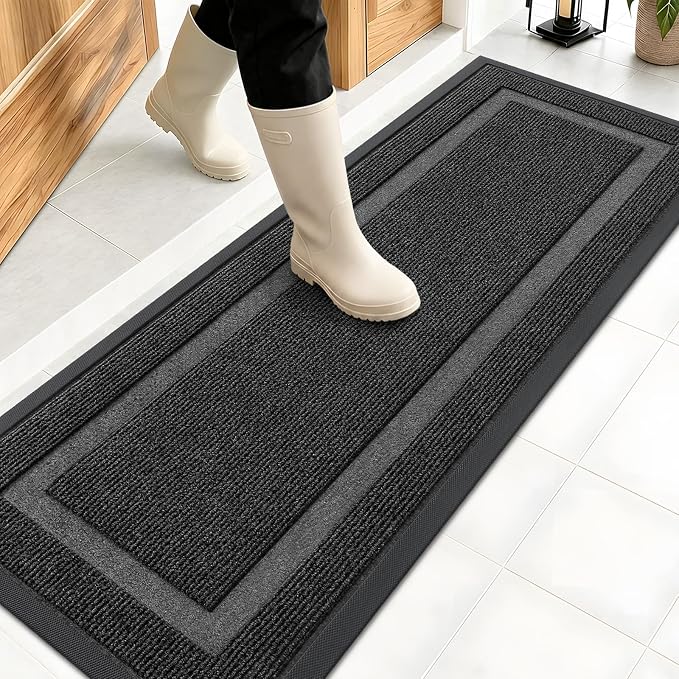OLANLY Front Door Mat Indoor Outdoor Entrance, Waterproof All-Season, by OLANLY