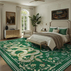 DCX Washable 9x12 Snake Rug, Soft Low Pile Carpet, Kid & Pet Friendly - Image 2