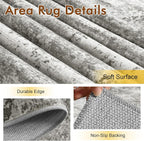 2x6 Ft Washable Runner Rug, Non-Slip Low Pile Hallway Kitchen Area Rug - Image 6