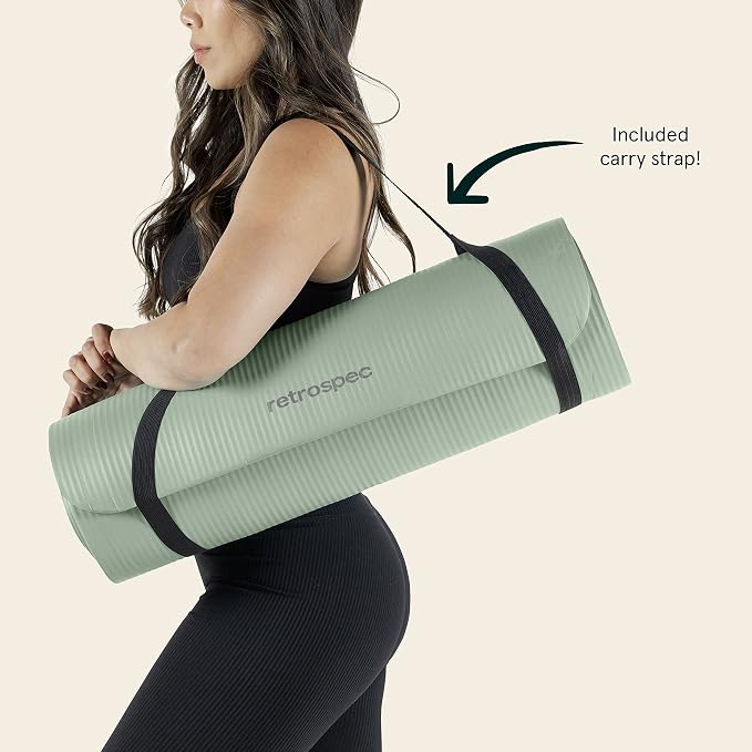 Retrospec Solana Yoga Mat 1" Thick w/Nylon Strap - Image 7