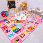 Kids Rugs for Playroom Bedroom Classroom Nursery, Non-Slip and Washable Rugs - Image 4