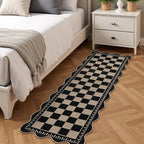 Checkered 2x6 Kitchen Runner Rug, Washable Rugs - Image 8