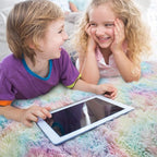 AROGAN Soft Rainbow Area Rugs for Girls Room 4x6 Feet, Fluffy Girls Bedroom Rugs - Image 6