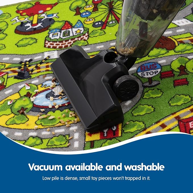 Booooom Jackson Kids Car Mat Train Rug Play Mat, 59 x 39 inches - Image 5