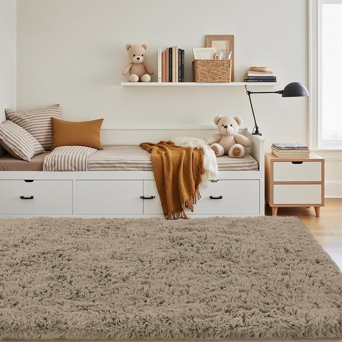 4x6 Area Rug for Living Room: Ultra Soft Fluffy Rug Modern Large Thicked Shag - Image 2