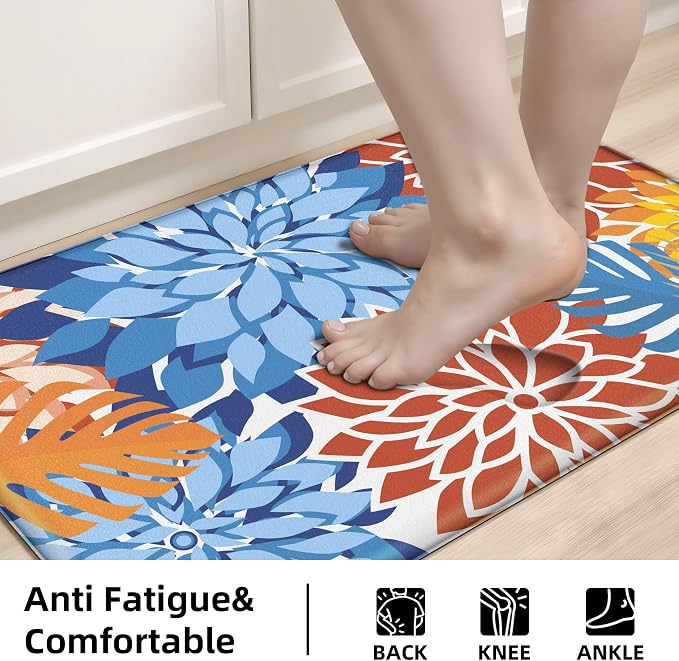 Arenarug Kitchen Mats for Floor 2PCS Cushioned Anti Fatigue Kitchen Mats - Image 4
