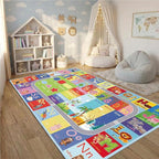 ABC Kids Rug, soft low-pile surface, non-slip backing, large size by Nanshibaalwaysstandsbyyou