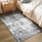 Entrance Rugs Indoor 2x3 Grey Entry Rug Washable Abstract Small Area Rug - Image 7