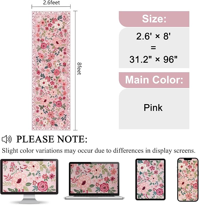 DUKINO 2.6x8 Kitchen Runner Rug - Image 2