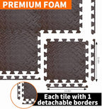 Gym Flooring for Home Gym, 12.6"x12.6"x0.4" EVA Exercise Mats, Puzzle Floor Mat - Image 8