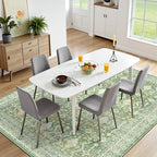 Lofus 6x9 Area Rug for Living Room, Light Green Washable Area Rugs - Image 2