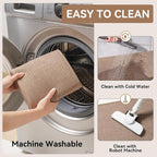 YDKGL Kitchen Rugs Mat Non Slip Washable, Linen-Look 0.3" Thick Soft Cushioned - Image 4