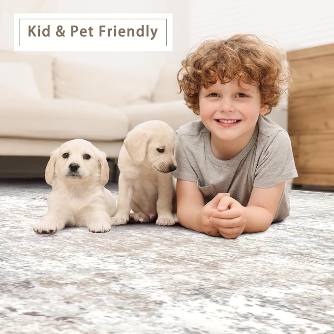 Srugn Washable Rugs 5x7 Area Rugs - Image 6