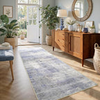2x6 Ft Washable Runner Rug, Non-Slip Low Pile Hallway Kitchen Area Rug by Cuzwlovita