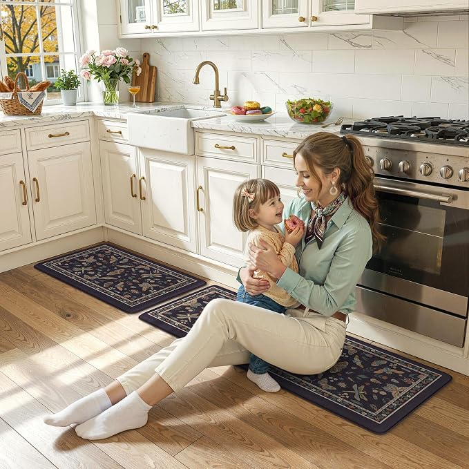 LEEVAN Anti Fatigue Mats for Kitchen Floor Non-Slip, Cushioned Kitchen Mats for - Image 8