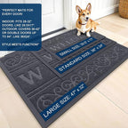 OLANLY Welcome Door Mat Indoor Outdoor Entrance, Heavy Duty Sturdy Front Door - Image 3