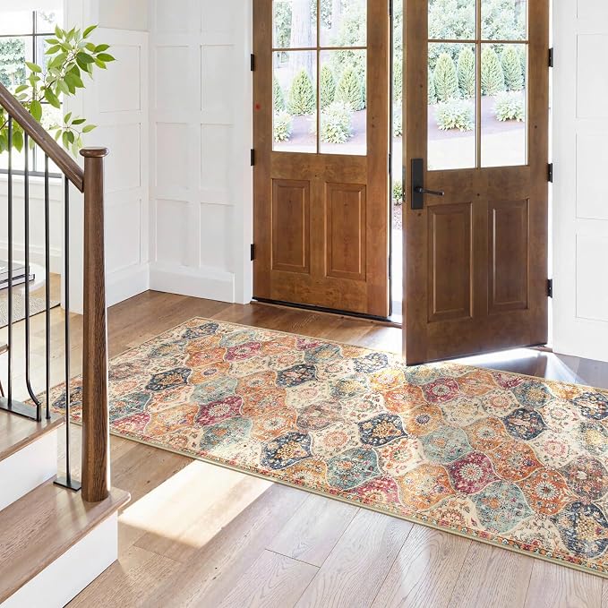 Lahome Moroccan Trellis Washable Runner Rug, 2x6 Kitchen Runners - Image 5