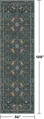 Boho 3x10 Wide Hallway Runner Rug 10 ft, Washable Extra Long Runner Rugs - Image 2