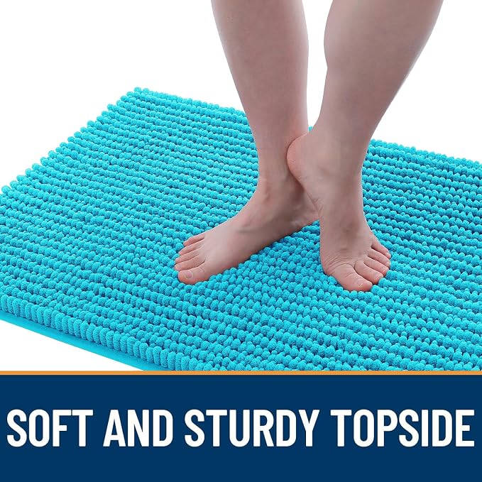 OLANLY Dog Door Mat for Muddy Paws 44x24, Ultra Absorbent Chenille Mud Doormat - Image 3