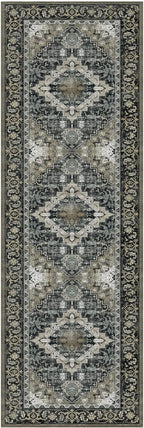Lessymo Washable Runner Rug for Hallway, Floral Medallion Vintage Rugs - Image 9