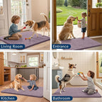 Smiry Dog Door Mat for Muddy Paws 36x24, Absorbent Dirt Trapper, Non-Slip - Image 7