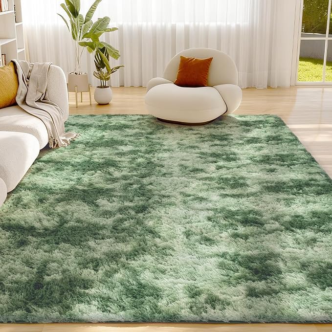 Litanika 9x12 Fluffy Shag Faux Fur Area Rug by Litanika
