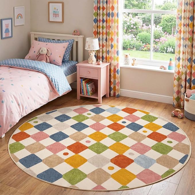 jinchan Macy 6ft Kids Round Rug - Image 7