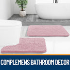 OLANLY Small Bathroom Rugs 24x16, Extra Soft Absorbent Chenille Bath Rugs - Image 7