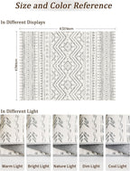 Miukiki 6x9 Area Rug for Living Room Moroccan Washable Rugs Non Slip Indoor - Image 2