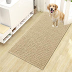 OLANLY Dog Door Mat for Muddy Paws 44x24, Ultra Absorbent Chenille Mud Doormat by OLANLY