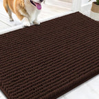 OLANLY Dog Door Mat for Muddy Paws 30x20, Ultra Absorbent Chenille Mud Doormat by OLANLY