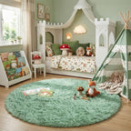 Amdrebio Sage Green Round Rugs 5Ft - Image 3
