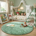 Amdrebio Sage Green Round Rug 6Ft - Image 3