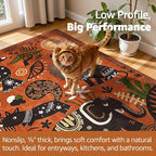 jinchan 5x7 Cute Area Rug Kids Washable Fun Rug Terracotta Boho Jungle Indoor - Image 4