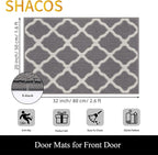 SHACOS Door Mats 20"x32" Indoor Washable Kitchen Entryway Rug Non Slip - Image 2