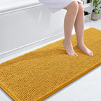 OLANLY Bathroom Runner Rugs 59x24, Soft Absorbent Chenille Bath Rugs, Rubber by OLANLY
