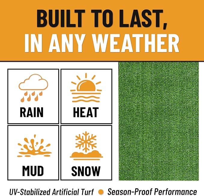 Ottomanson Artificial Turf Lite 78" x 18', Fake Grass Carpet - Image 5