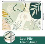 Lahome Sage Green Boho Area Rug 5x7, Washable Non Slip Soft Botanical Rug - Image 2