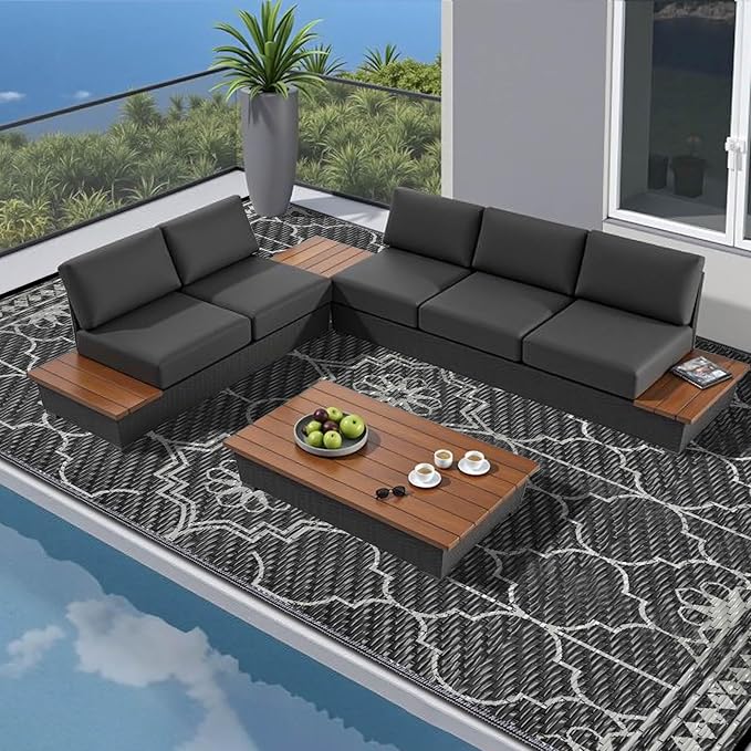 Outdoor Rug 10x14Ft, Waterproof Outdoor Patio Rug - Image 6