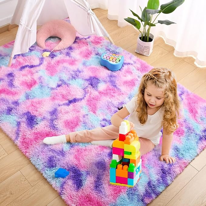 AROGAN 8x10 Feet Soft Rainbow Area Rugs - Image 4
