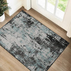 RELEANY Washable Area Rugs 2'x3' Non-Slip Modern Abstract Soft by RELEANY