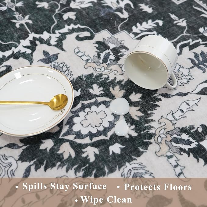 3-Piece Non-Slip Machine Washable Kitchen Rug Set - Image 6