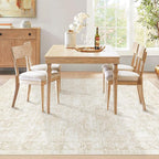 6x9 Area Rugs for Living Room: Washable Vintage Floral Rug Low Pile Non-Slip - Image 6