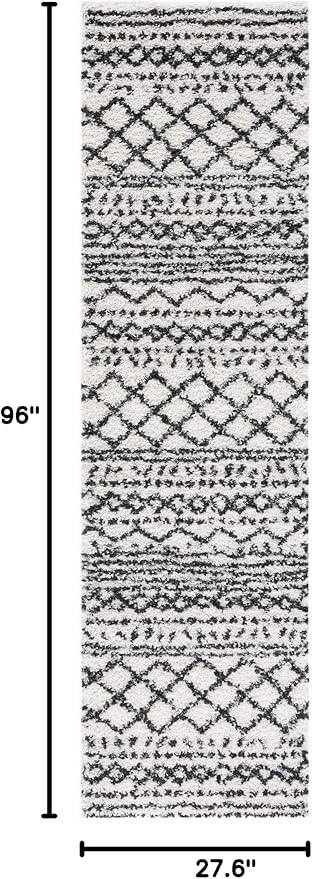 SAFAVIEH Arizona Shag Collection Runner Rug - Image 2