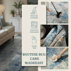 Lahome Modern Abstract Living Room Rug, Washable 8x10 Area Rugs - Image 6